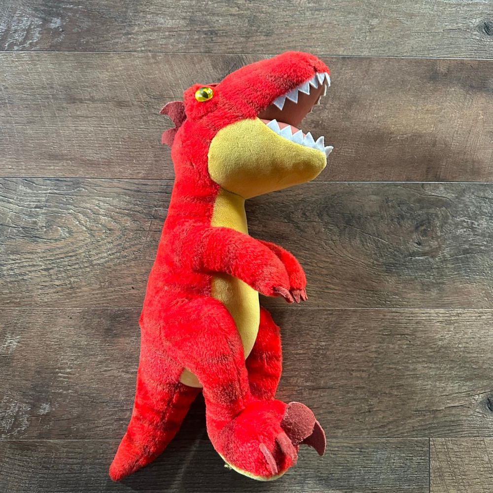 Build-A-Bear Workshop Red Yellow Dinosaur Stuffed Animal